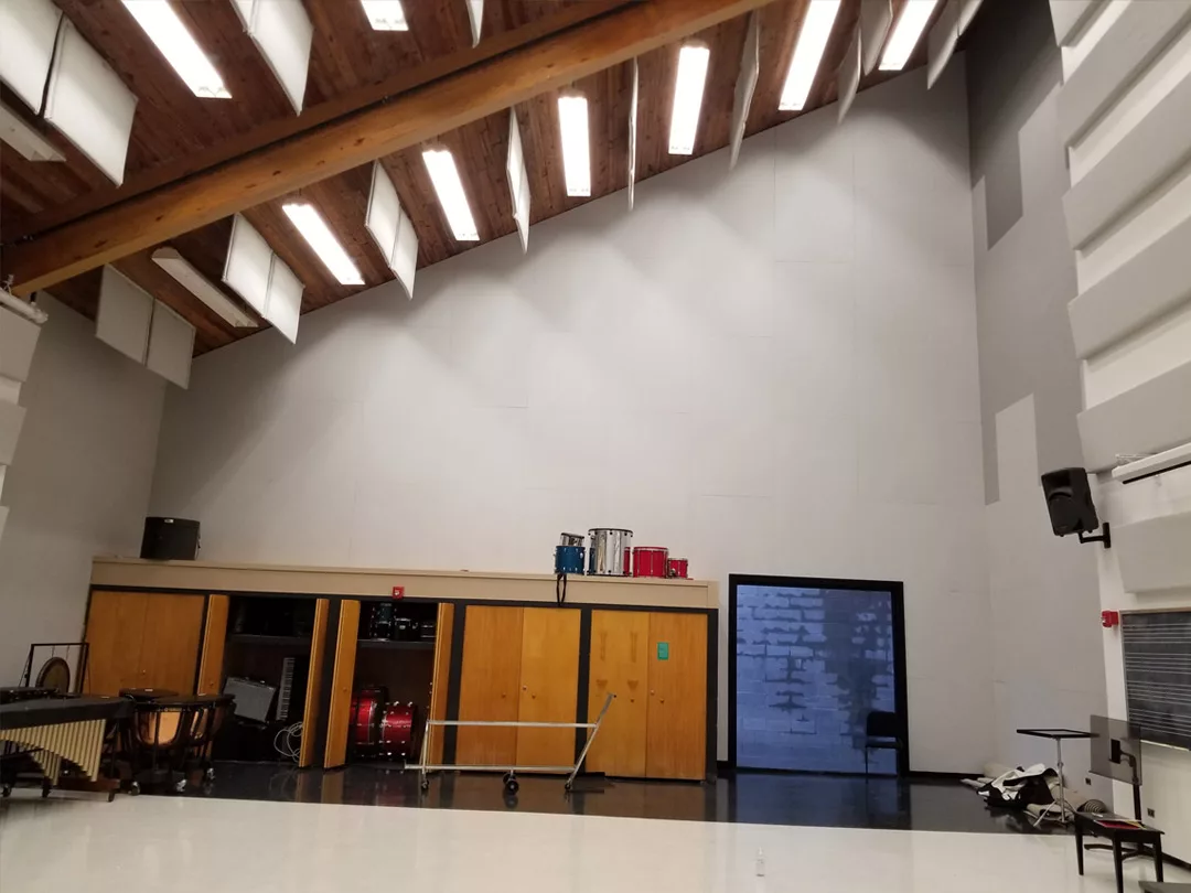 Acoustical Treatment for Music Rehearsal Space at Local University