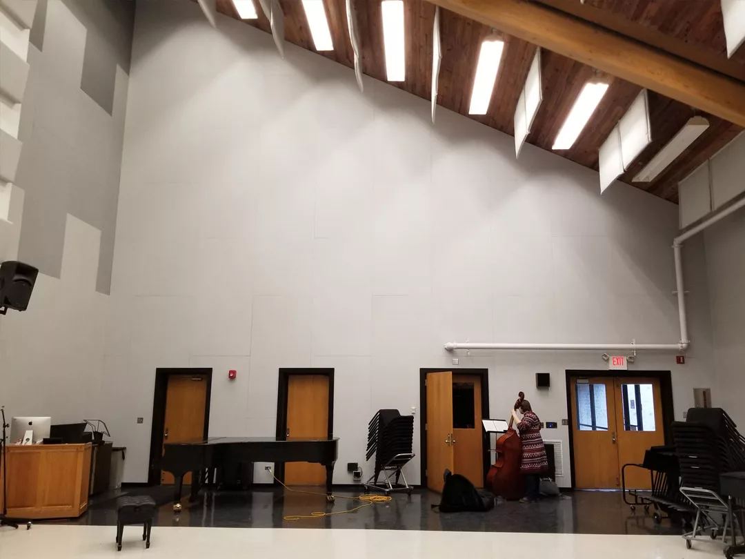 Acoustical Treatment for Music Rehearsal Space at Local University Acoustical Treatment for Music Rehearsal Space at Local University